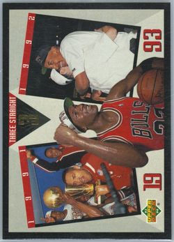 1993-94 Upper Deck Three Straight Bulls Card