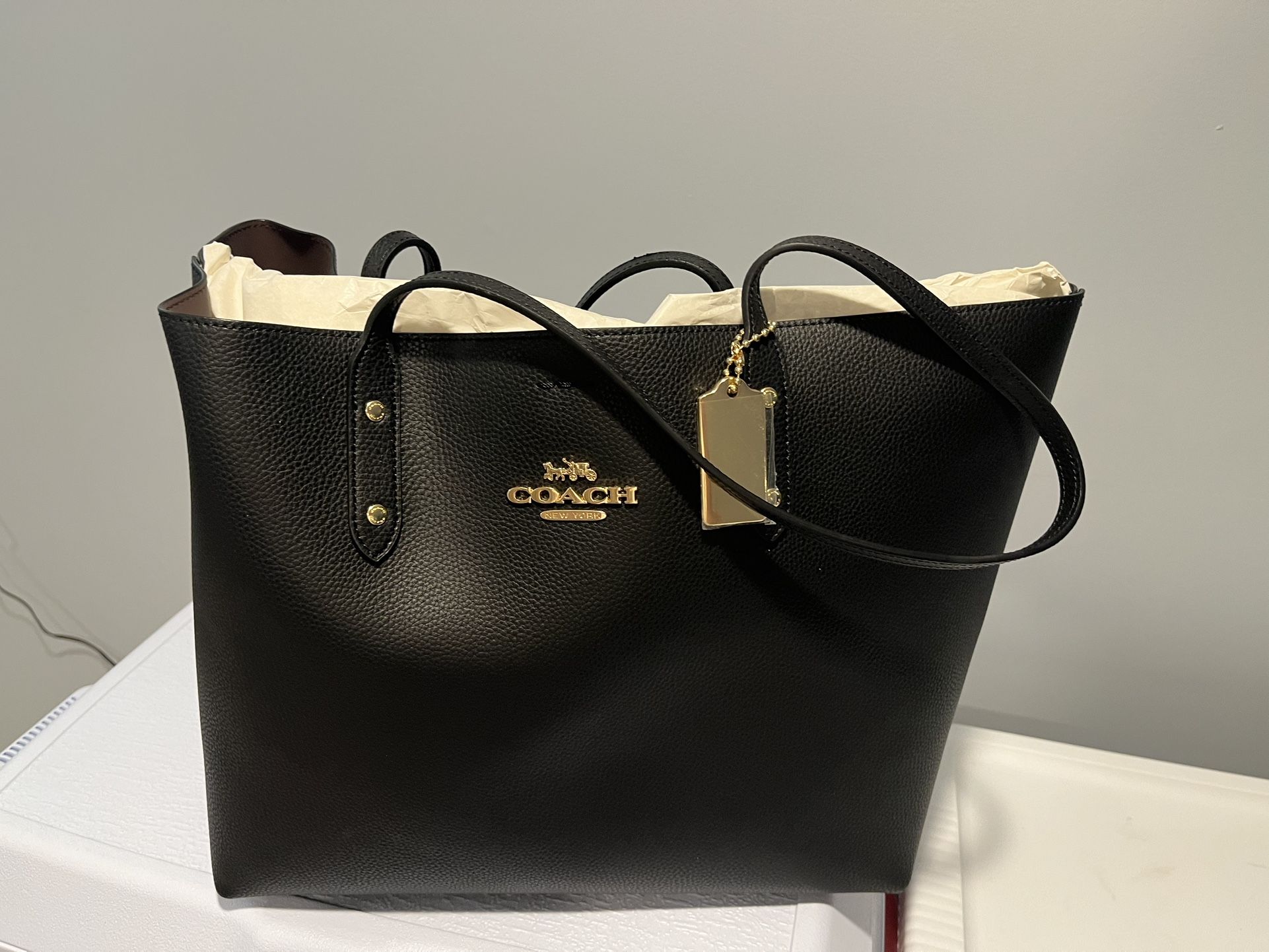 Coach Leather Town Tote