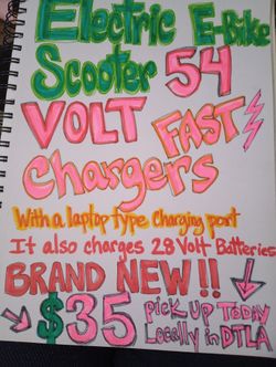 Electric Scooter Or E-bike Battery Charger