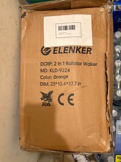 Orange Elenker Rollator