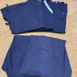 Women’s Navy Blue Scrubs, Size Small