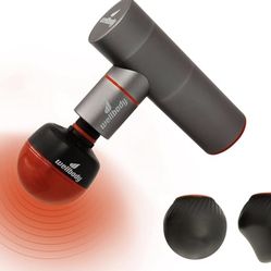 Wellbody Deep Tissue Massage Gun with Heat Ball Technology | 4 Speed Options | Portable Massager | Handheld Massager for Muscle Relief - Pepper