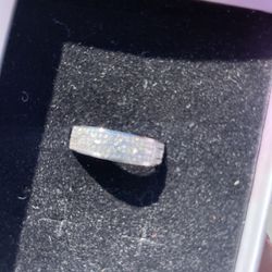 Princess Cut Diamond Ring Sterling Silver