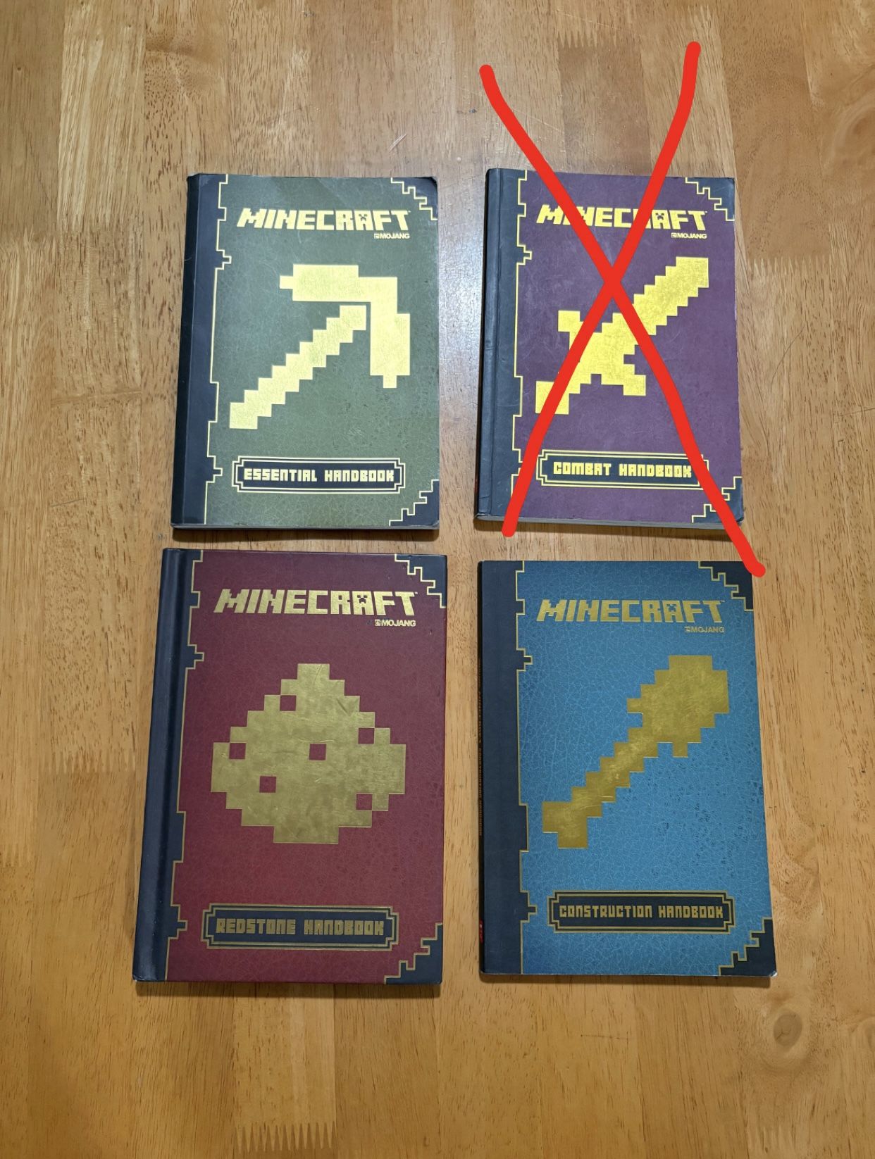 2014 - 3 Minecraft Craftbook guidebook collection. Essential, Construction, and Redstone. UPDATE: The combat guidebook has been sold. PLEASE READ DESC