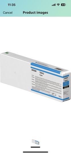 Epson UltraChrome HD Cyan 700mL Ink Cartridge for SureColor SC P6000/8000/7000/9000 Series Printers