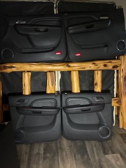 Set of 4 Black escalade or Tahoe Door Panels 07-2014