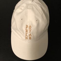 White top yeezus hat
