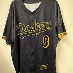 KOBE BRYANT Los Angeles Dodgers Jersey Lakers Night Size XL X-Large 8/25/24