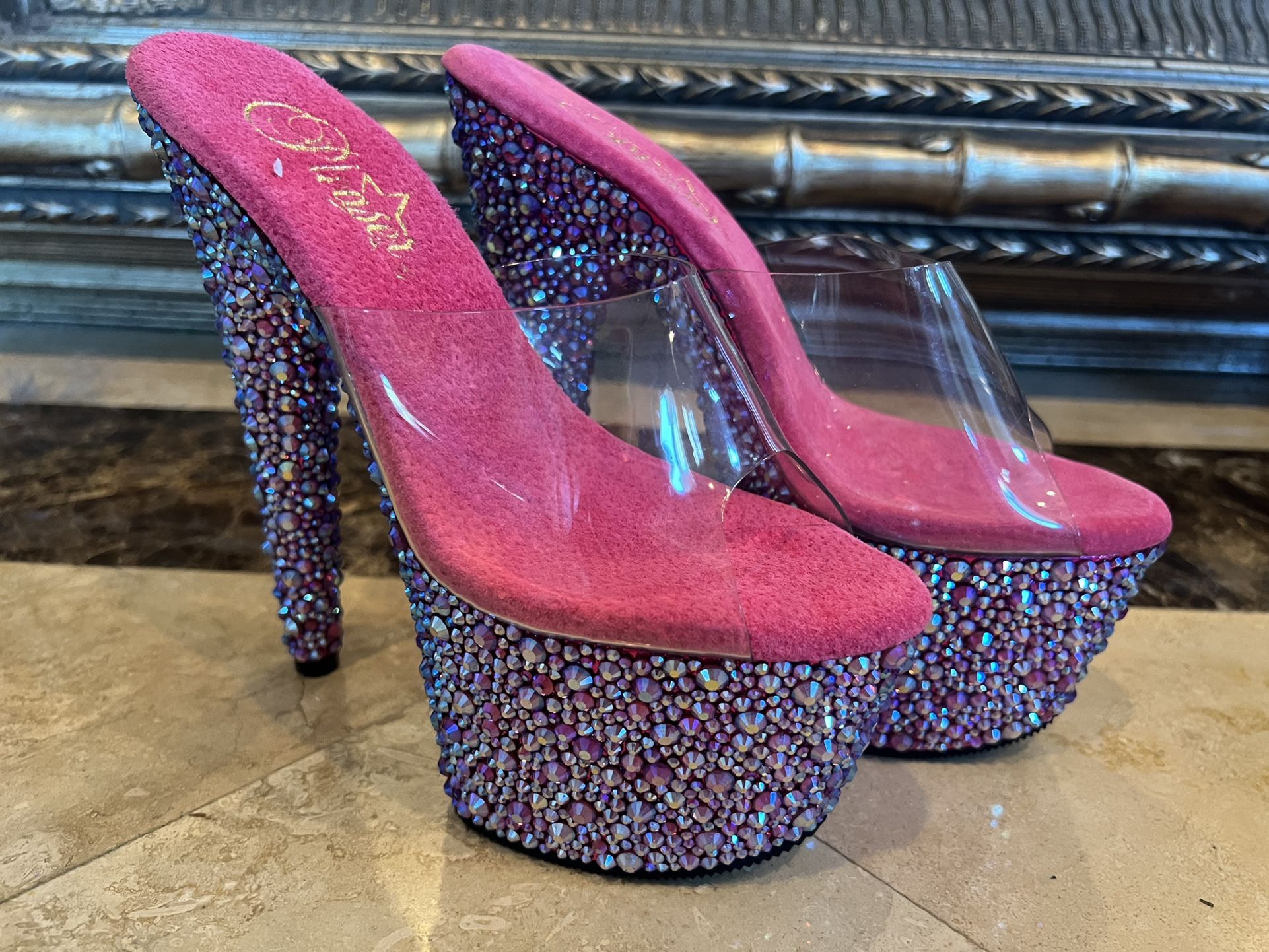 New Bedazzled & Bejeweled Discontinued Pleaser Heels