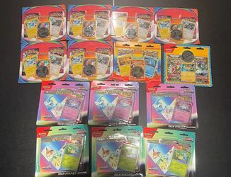 Pokemon Blisters and Tech Sticker Collections