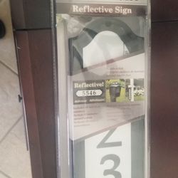 Whitehall Products Nite Bright Address Sign, 16" x 4.5", Black Numbers White ...