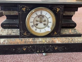 1880s French marble Clock
