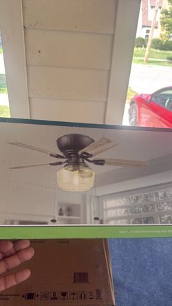 Fan with LED light