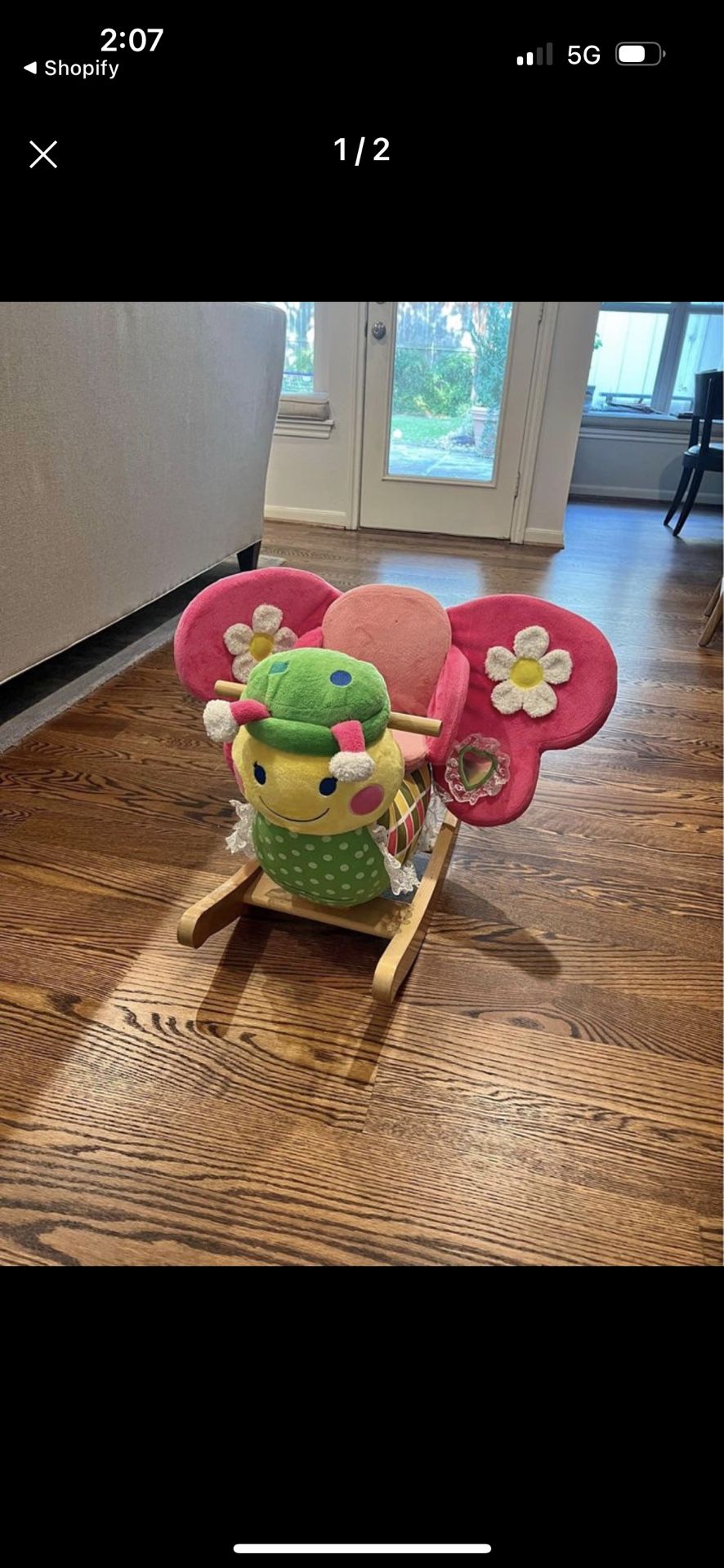Rockabye Bonita Butterfly Rocker