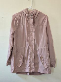 Light Pink Hooded Utility Jacket