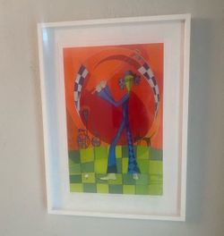 Signed Lithograph Framed Wall Art Print