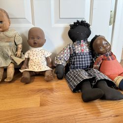 4 Older Dolls 