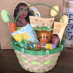 Happy Easter Gift Basket Disney Princess Moana 