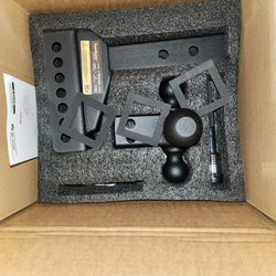 Hitch, 8 Inch Drop Trailer Hitch,Tri-Ball(1-7/8'', 2'', 2-5/16'') Hitch