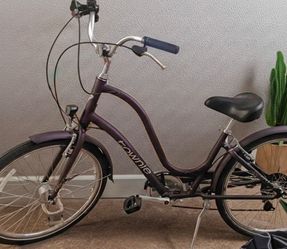 ElectraTownie 7D Bicycle (Dark Purple)