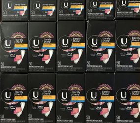 U by Kotex barely there 50 ct