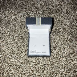 925 sterling silver white sapphire earrings