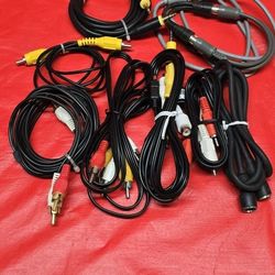 AUDIO/VIDEO CABLES. ALL FOR $5
