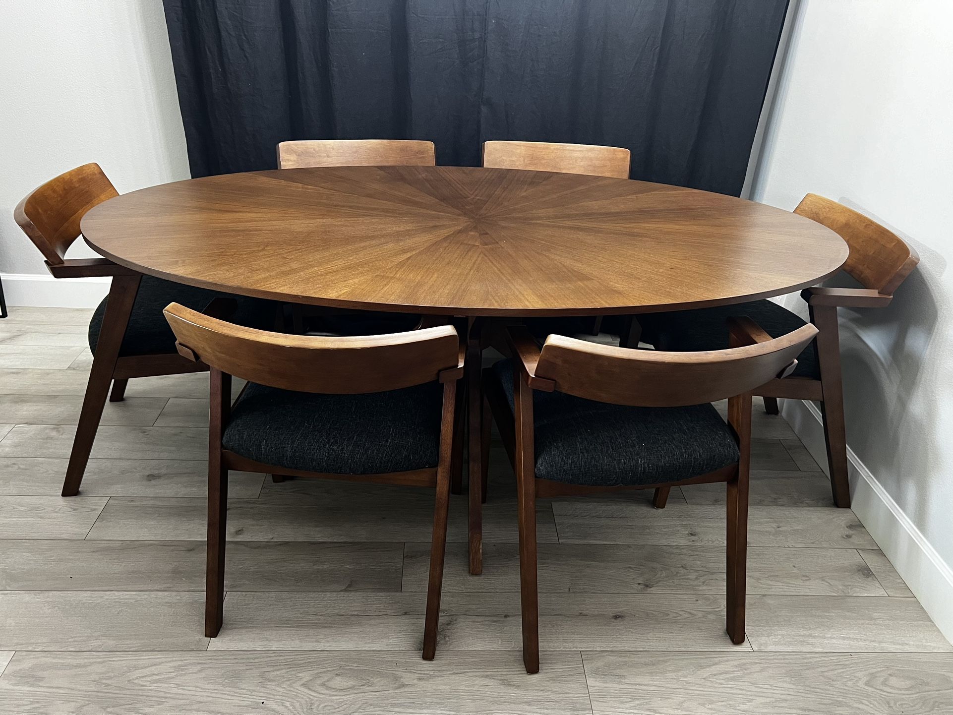 Article Dining Set – Table + 6 Chairs (Retail $1,900+)