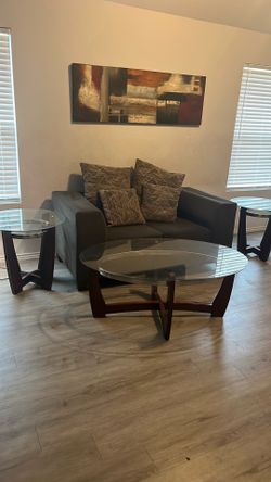 Love seat and table set