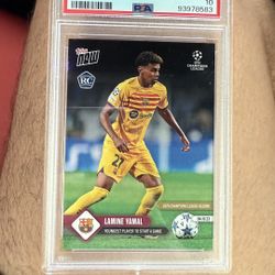 PSA 10 Lamine Yamal rookie youngest player to start