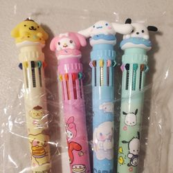Hello Kitty And Friends Set Of 4 Pens