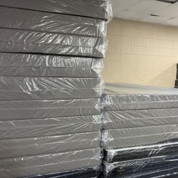 GRAY BOX SPRINGS FOR MATTRESS: TWIN $50 FULL $60 QUEEN $70 KING $80 