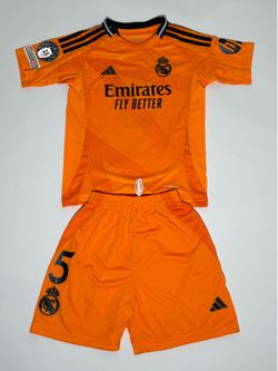 Jude Bellingham Real Madrid youth kids set jersey shorts