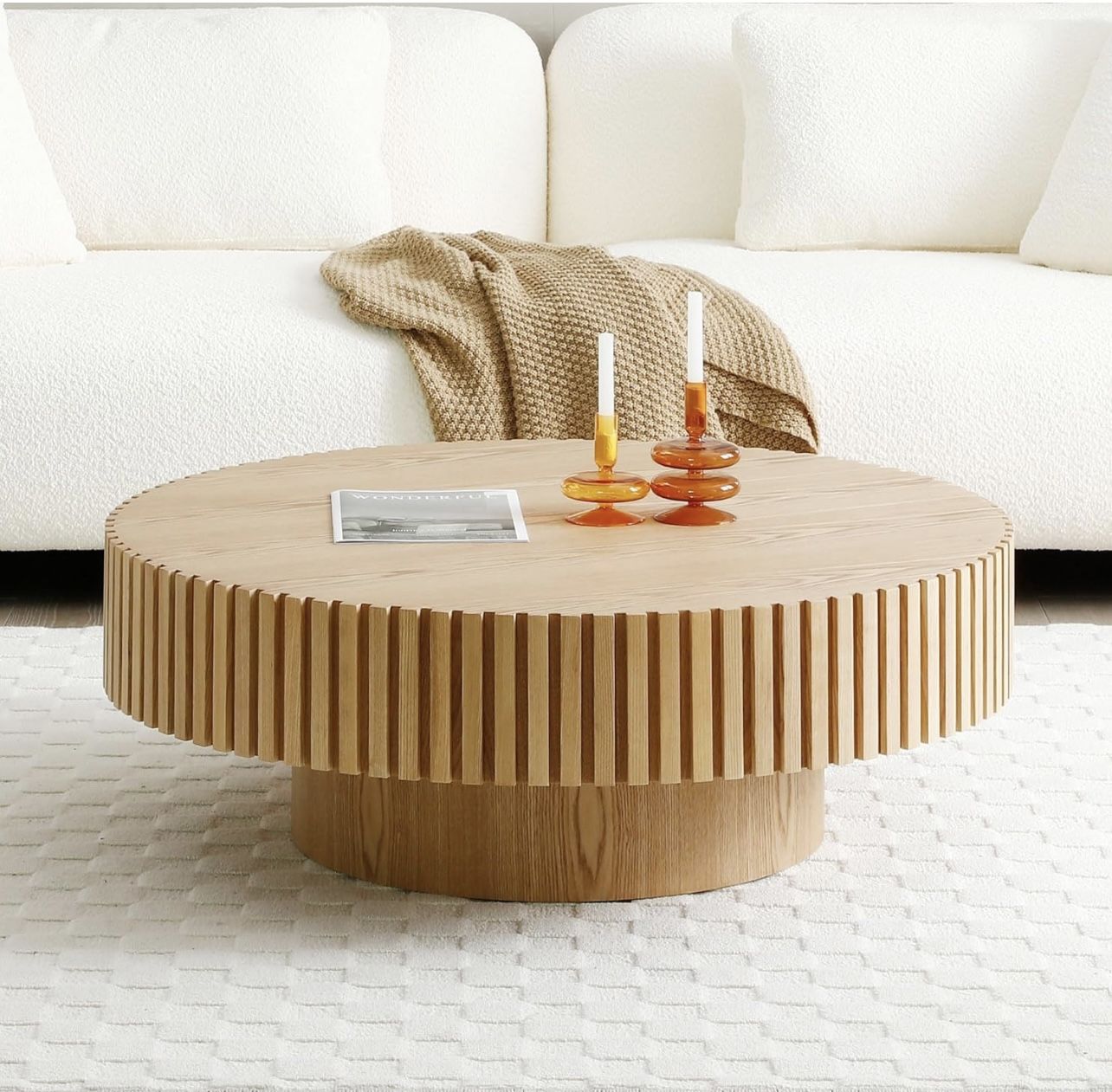 Brand New Oak Round Coffee Table