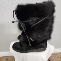 Black Fur Women’s Boots 