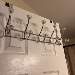 Door Hooks with Crystal Knobs