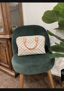 White Checker Purse