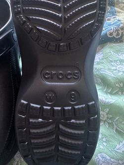 Black Platform Crocs