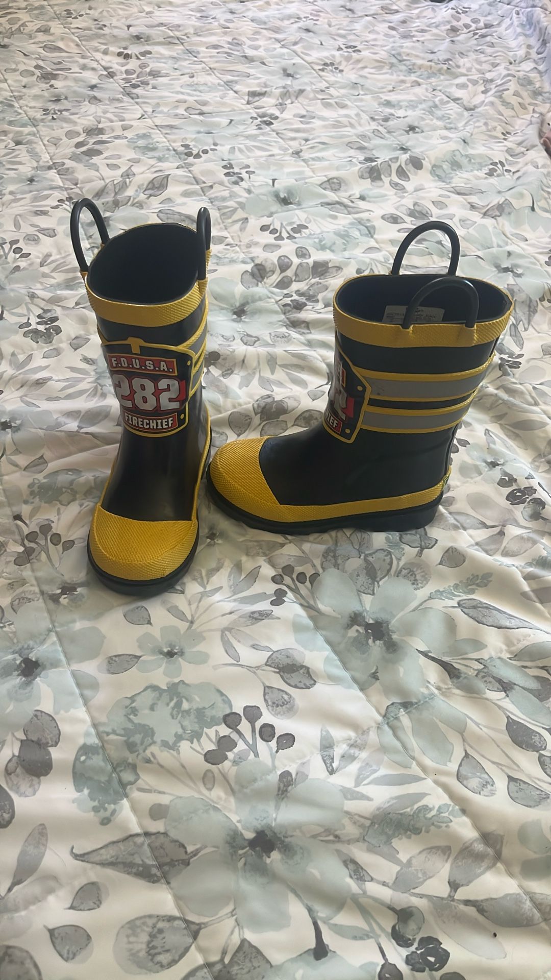 Kids Fireman Rain Boots
