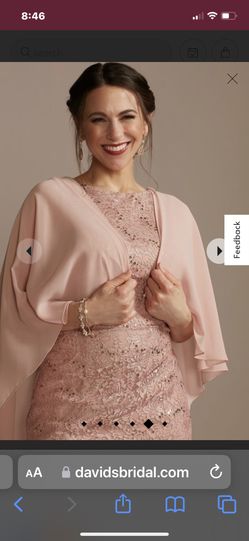 Draped Lased Floor Length Dress With Shawl