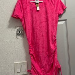 PINK Ruched Dress 