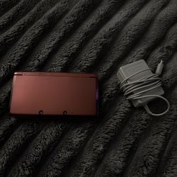 Nintendo 3DS Red w/ Charger – Tested Works Perfect 