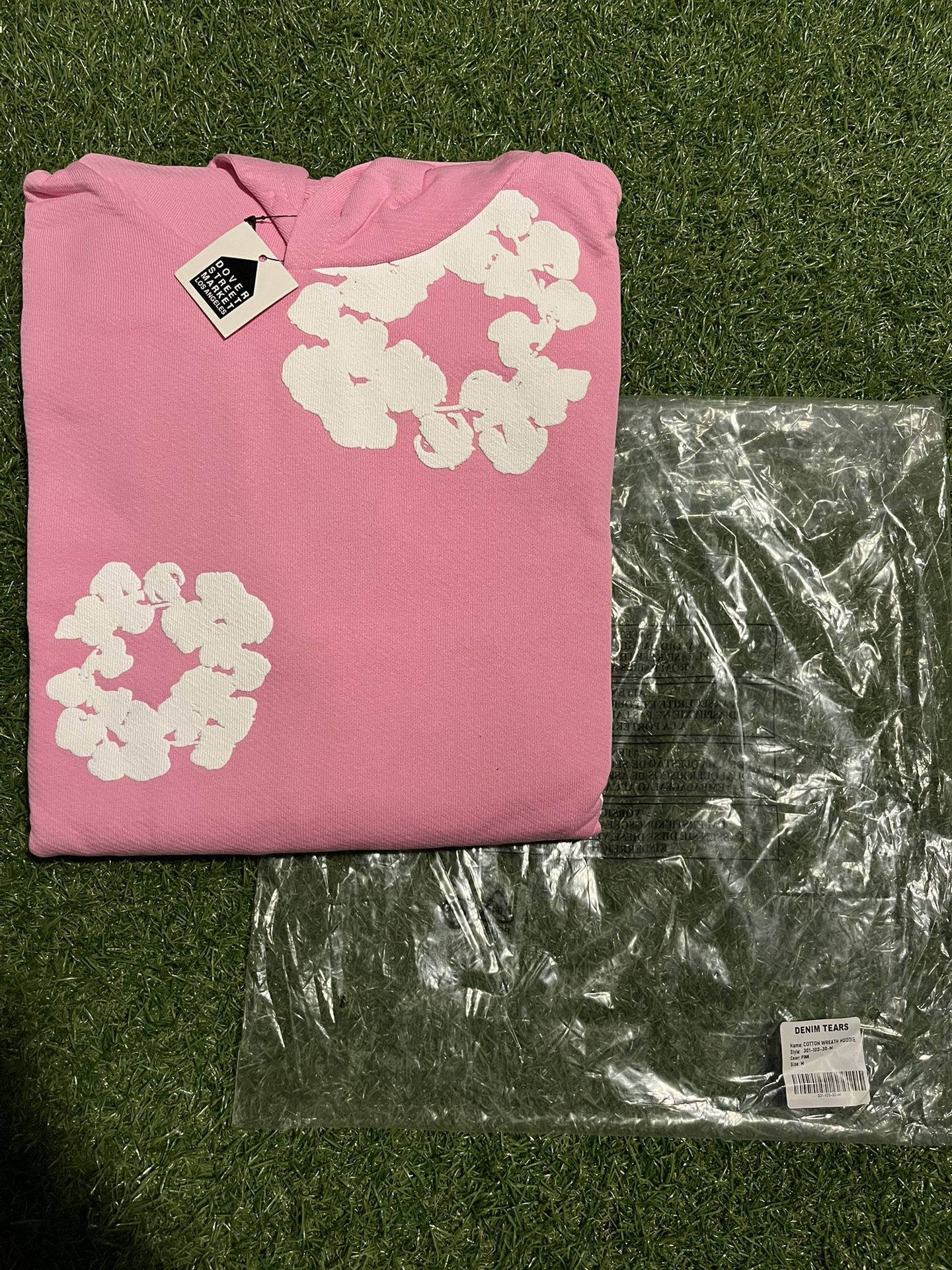 *BRAND NEW* DENIM TEARS COTTON WREATH HOODIE “PINK” M