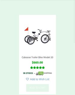 Caboose Trailer Bike