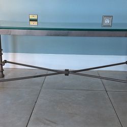 Glass & metal Coffee Table 