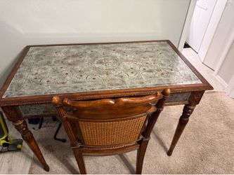Elegant Writing Desk / Accent Table with Matching Chair
