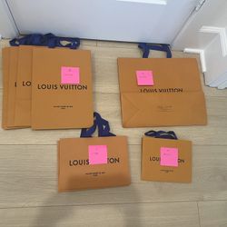 Louis Vuitton Empty Shopping Gift Bag (each priced separately in description below