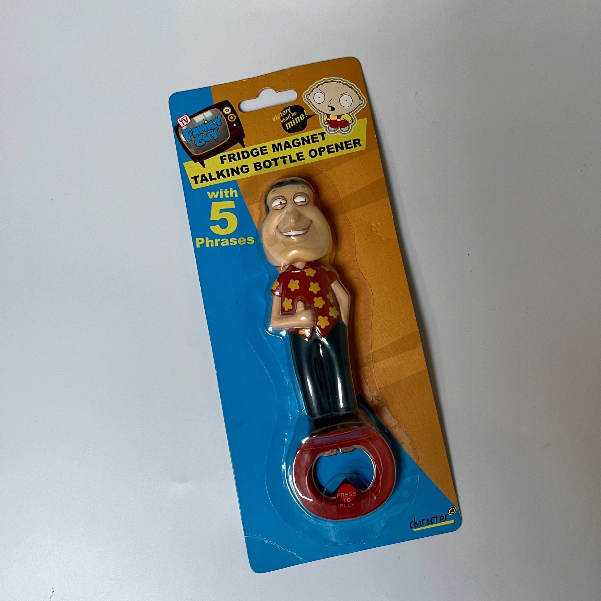 Family Guy Quagmire Talking Bottle Opener Fridge Magnet Figure