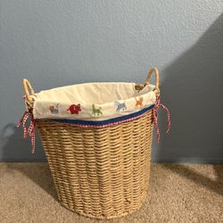  Safari Animal Wicker Toy Basket / Laundry Hamper – Nursery