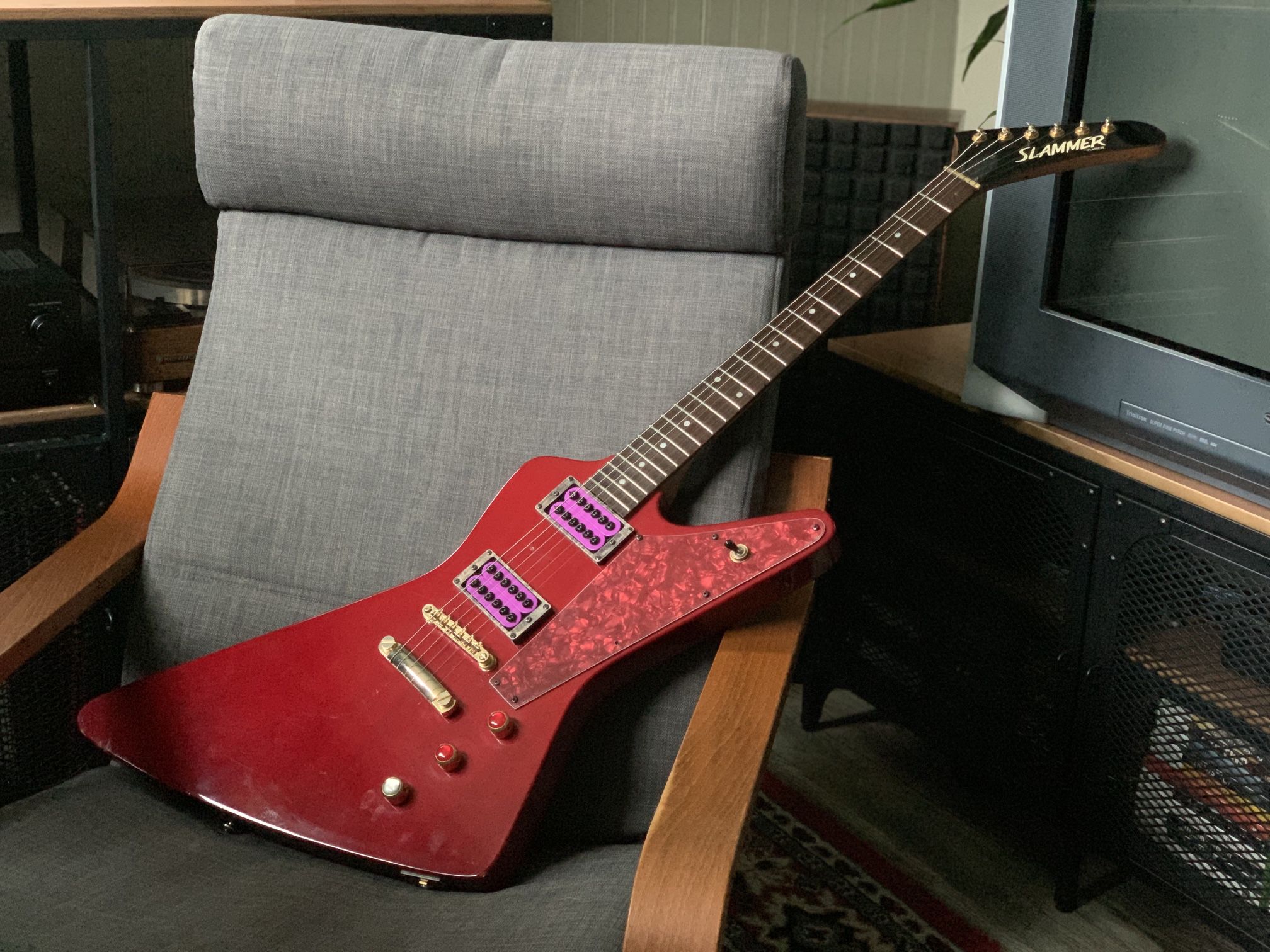 Vintage Hamer XP-1 Gibson Explorer Style Electric Guitar Upgraded 